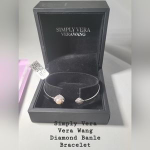 NWTS NIB Simply Vera Vera Wang Diamond Bangle Bracelet